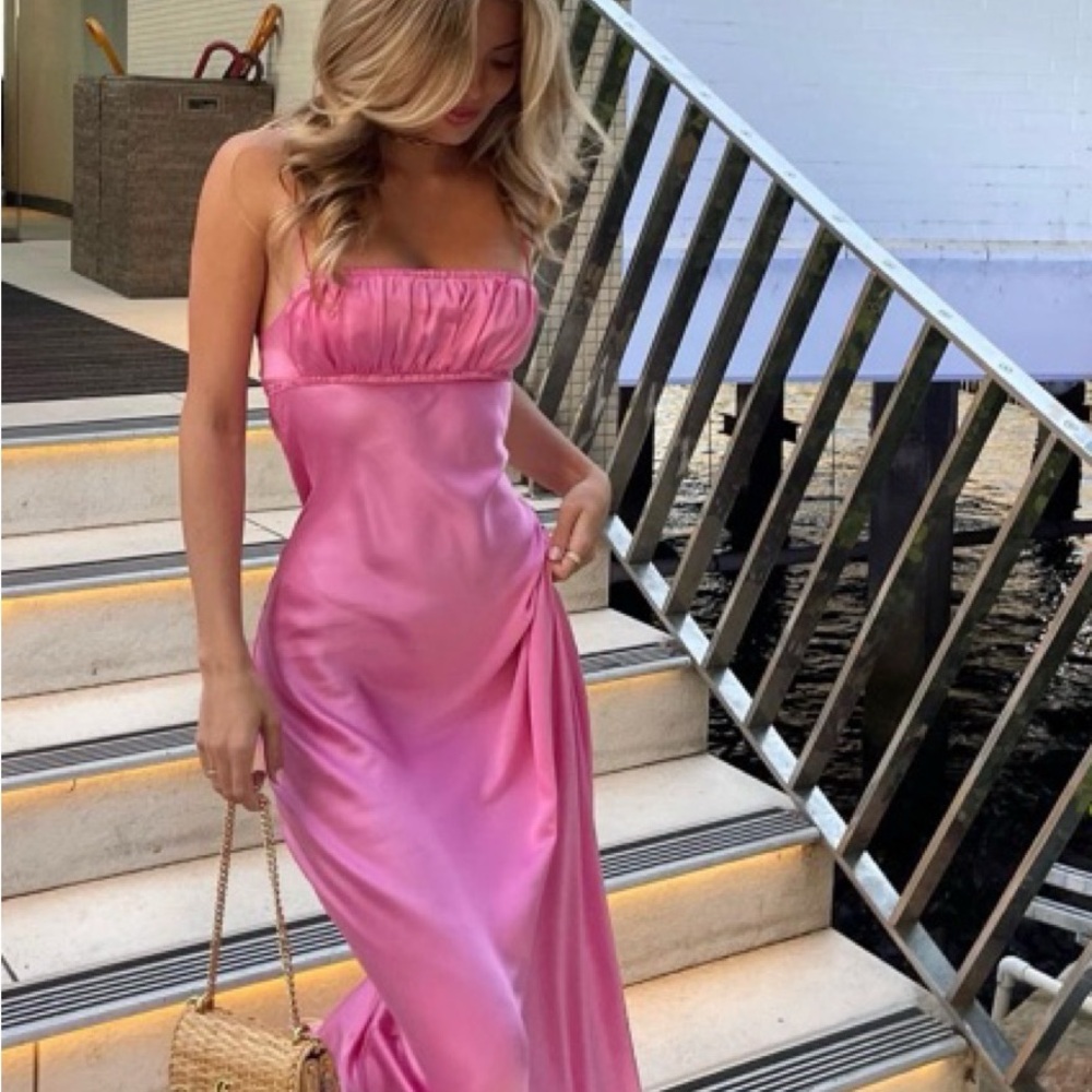 Bec & Bridge Pink Maxi Dress